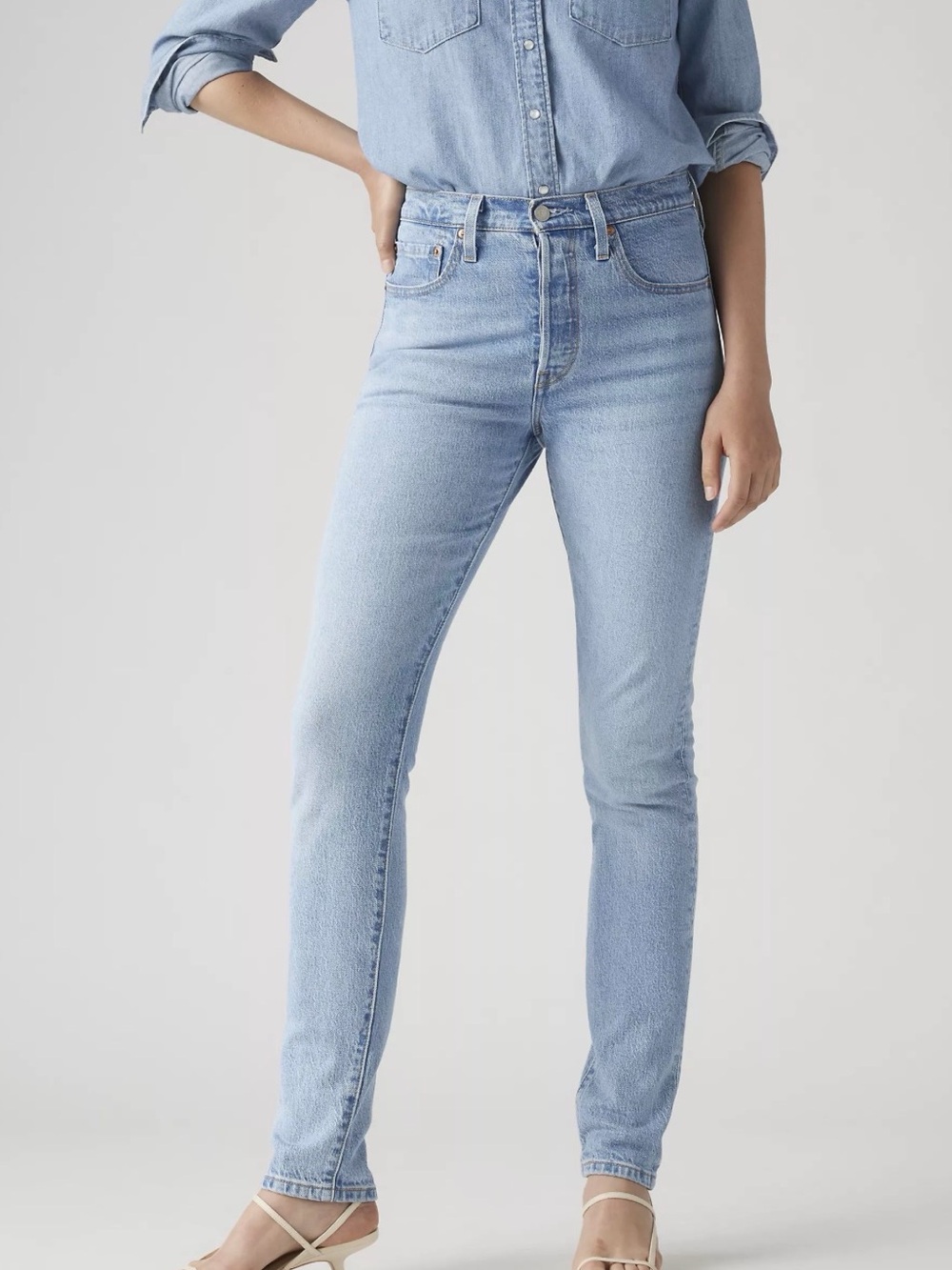 Levi Strauss 501 High-Rise Slim Straight Light Blue Women’s Jeans